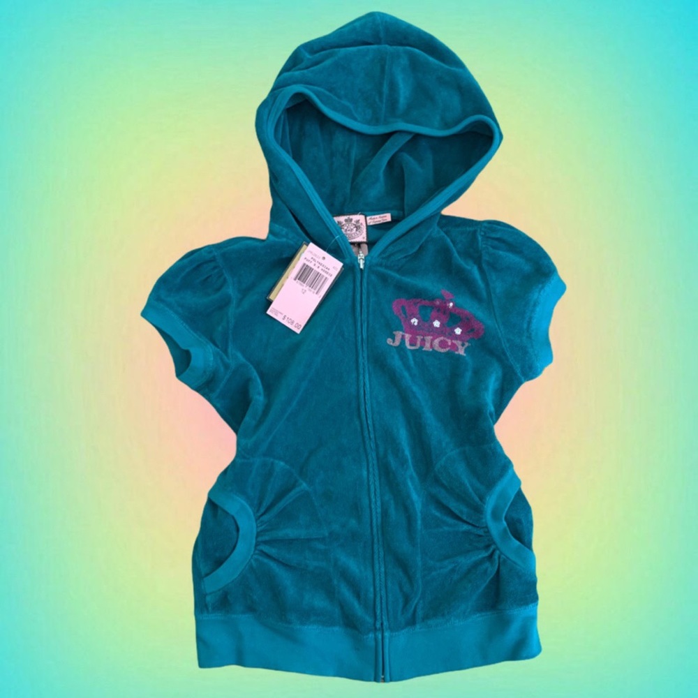 NWT juicy couture green velour tracksuit top
